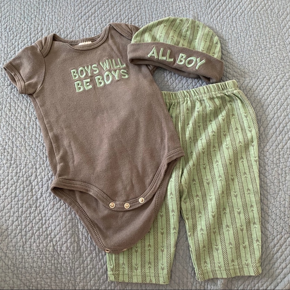 Baby essentials matching set Boys Will Be Boys